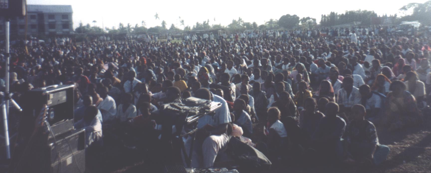 Massive crowds came to our crusade and massive crowds were born again. Hallelujah!!