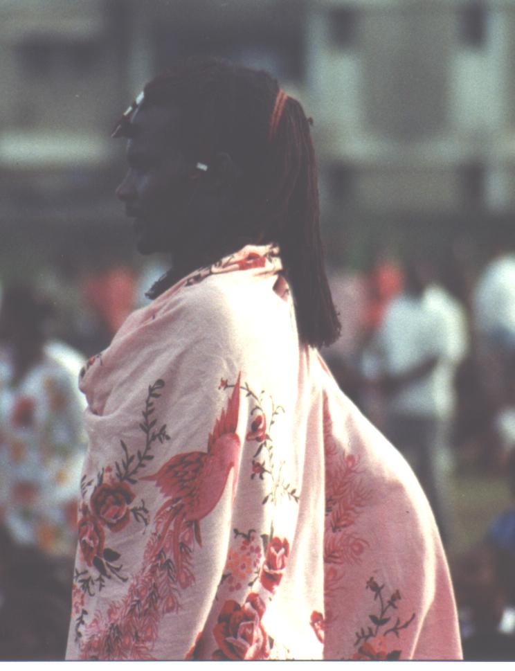 A Masai man at our crusade in Tanzania Africa.