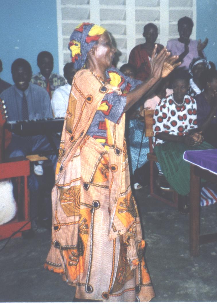 An African woman dancing before the Lord . . . as David danced. 