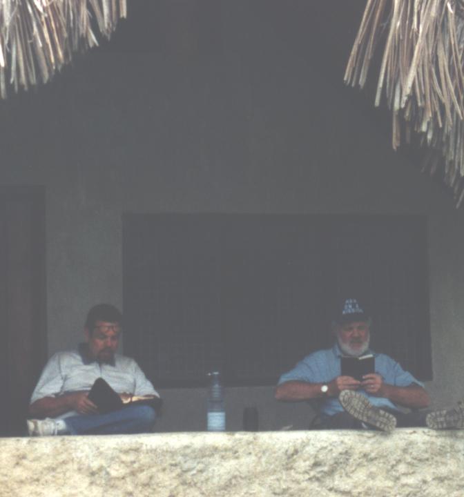 Missionary Chuck Kleffman and Missionary Roy Hostetter immersed Biblical studies.