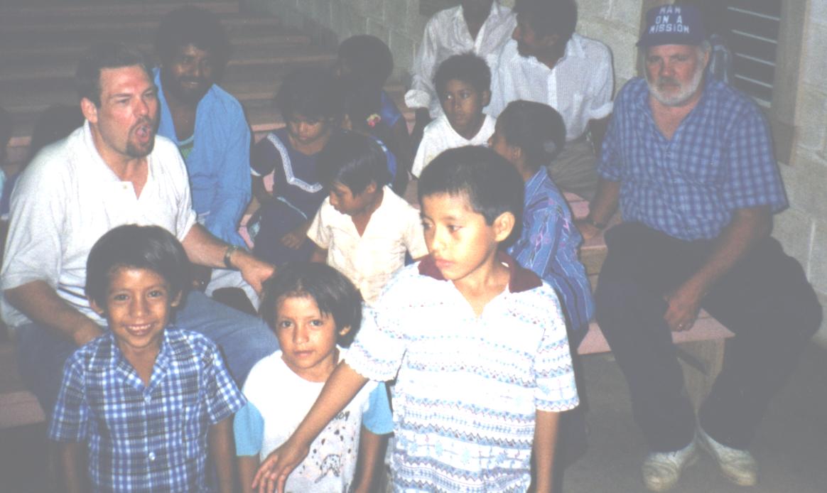 Chuck Kleffman & Roy Hostetter, Missionaries working at Red Bank Indian Village, Belize