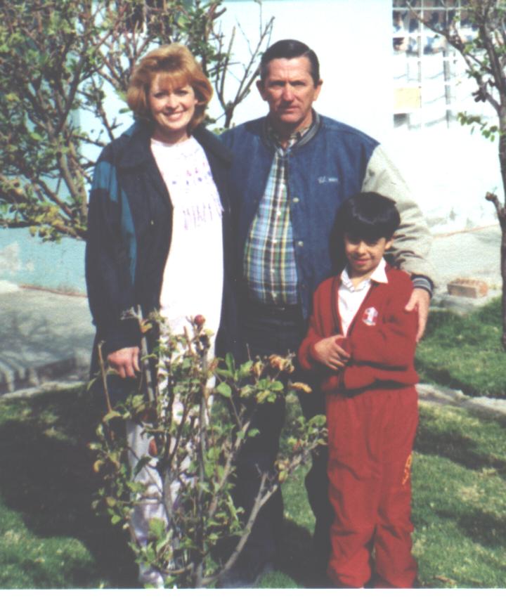 Missionaries to Peru Ronnie and Joyce Mask with their son Benji.